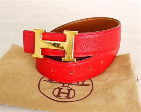 hermes belt red and gold|authentic hermes belt for sale.